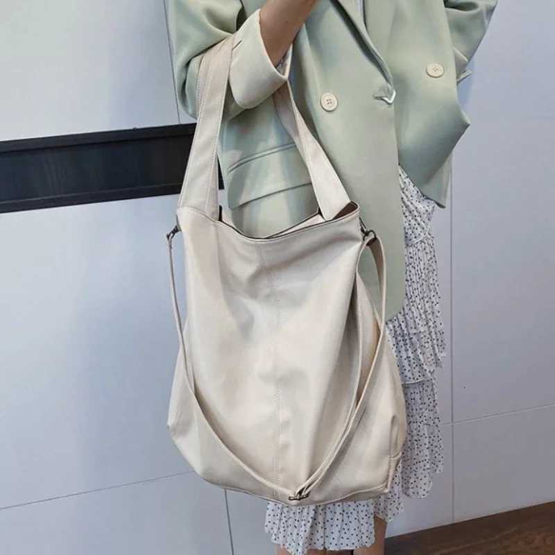 Fashion Big Leather Tote Bag For Women Large Capacity Retro Shoulder Bags Soft Leather Crossbody Handbags Large Lady Shopper BagW251028