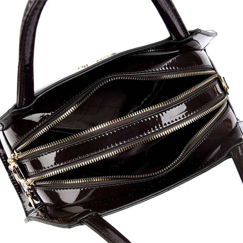 Designer Bags Patent Leather Handbags For Women Designer Crocodile Pattern Women's Shoulder Crossbody Bag Hobos Ladies Messenger Stone Hot Sellin