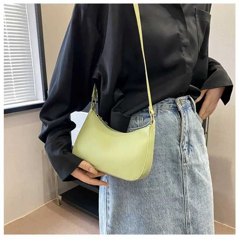 New Womens Fashion Handbags Retro Solid Color PU Leather Shoulder Underarm Bag Casual Women Handbags Designer Bag for WomenW251028