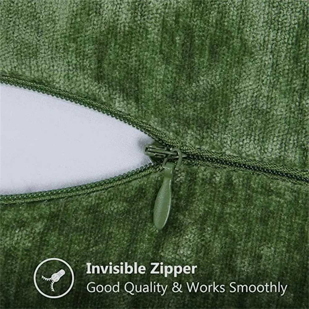 Pillow Case Homaxy Chenille Cushion Cover 50x50cm Velvet Decorati Throw Cover Soft Luxury case For Sofa Decor Case 40x40 C251028