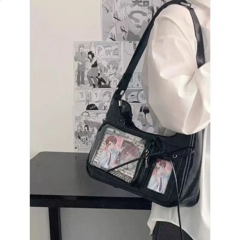 Versatile Small Card Version Itabag One Shoulder Messenger Commuting Bag For Students Anime n WomenS Crossbody Handbag 251018