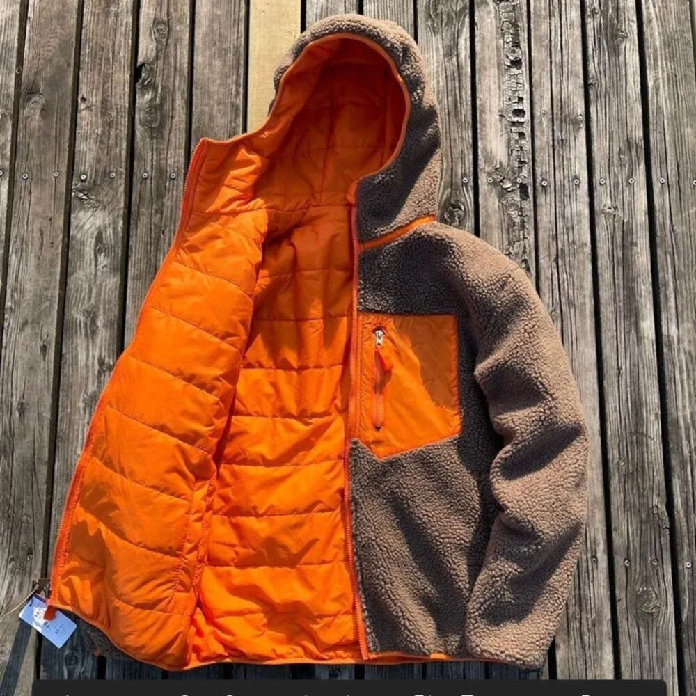 Patagonialy Designer Jacket Thick Warm Down Classic Retro Antumn Winter Couple Models Lamb Cashmere Fleece Coat Couple Winter Coats Fleece Varsity Jackets 2E1