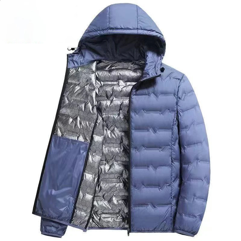 Men Winter White Duck Down Jacket Warm Thick Windproof Waterproof Puffer Jacket Hooded High Quality Ultralight Down Jacket Male 251027