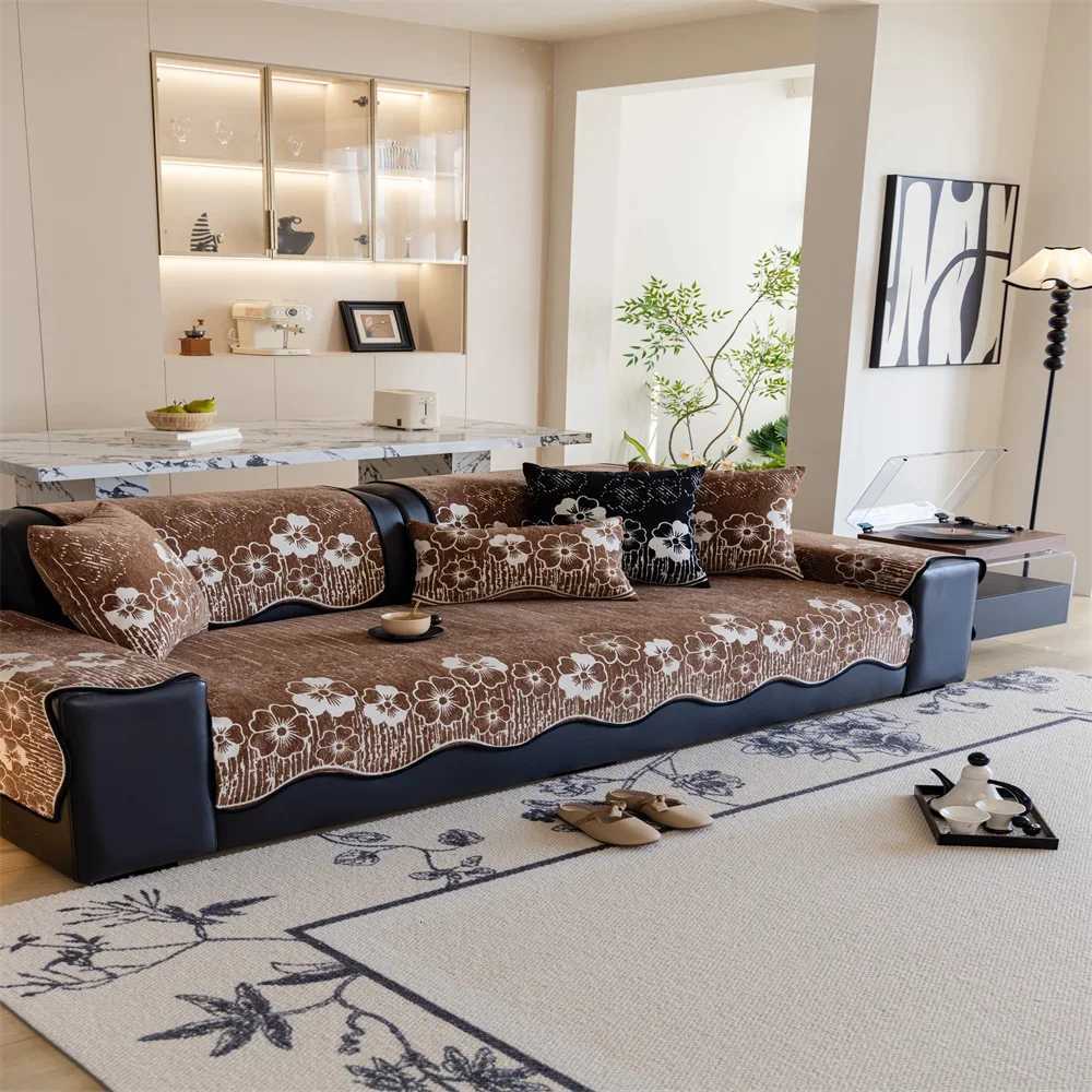 Sofa Cushion Light Luxury Four Seasons Universal NonSlip Cushion Modern AntiCat Scratch Cushion C251028