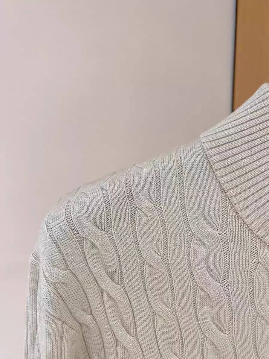 LP Old Money Wind Half Zipper Wool Blend Casual Sweater