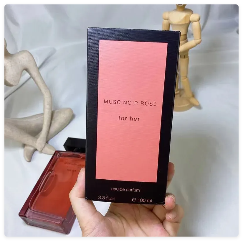 New For Her Perfume 100ml Musc Noir Rose Perfumes Women Fragrance 3.3fl.oz Eau De Parfum Long Lasting Good Smell EDP Floral Woman Cologne Spray Body M
