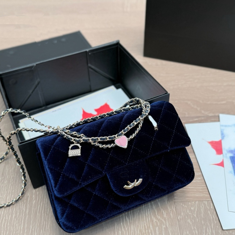 designer handbag luxury crossbody bag Golden Chain shoulder bags Miniature Messenger bag Velvet purse 14 model cross body bags EXW2510281