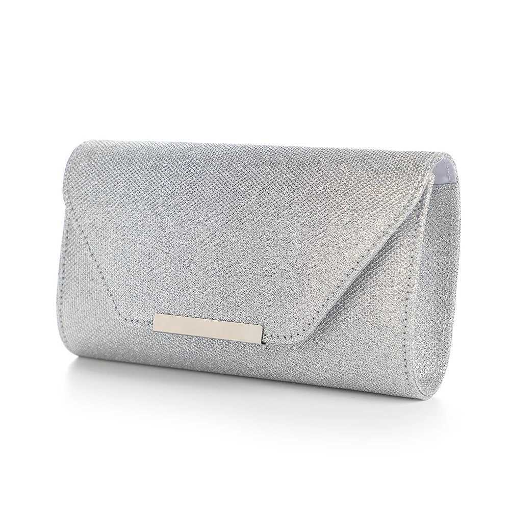 Ladies Glitter Handbag Wedding Party Dance Evening Clutch Formal Purse with Flap Envelope Design H251027