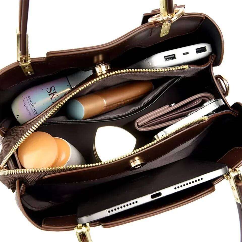 Designer Bags Fashion Print Large Capacity Soft Leather Women Shoulder Crossbody Bag Leisure Designer Ladies Purses And Handbag Hot Selling