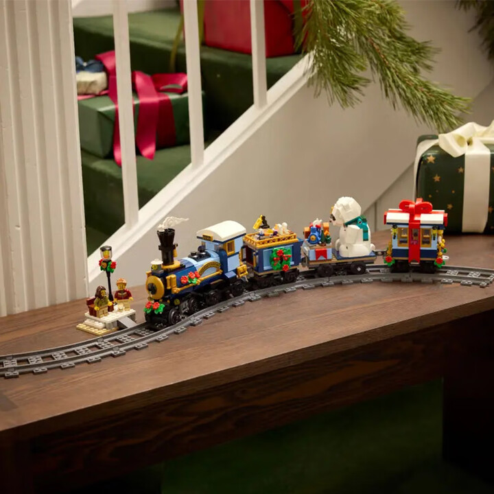LEGO 10361 Winter Express Train - Creativity Boosting Building Set for Children