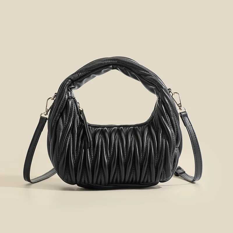 2025 New Koreanstyle Multipurpose Fashion Handbag Solid color with Small Pouch Womens Popular Shoulder Bag At The ElbowT251028