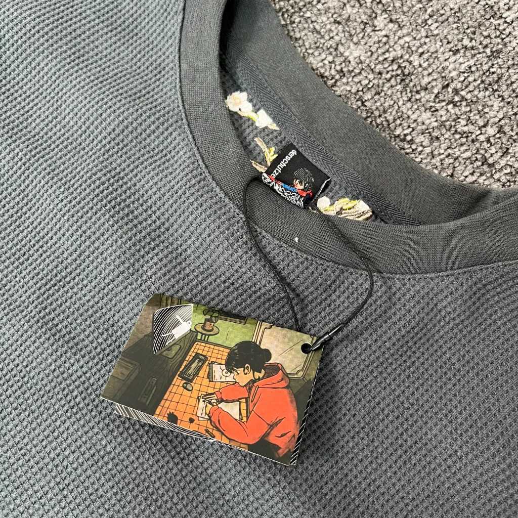 25fw Waffle Long Slve Derschutze Cherry Blossom Embroidery T Shirt Men Women Best Quty Heavy FabricUnisex T Tops TShirt X251028