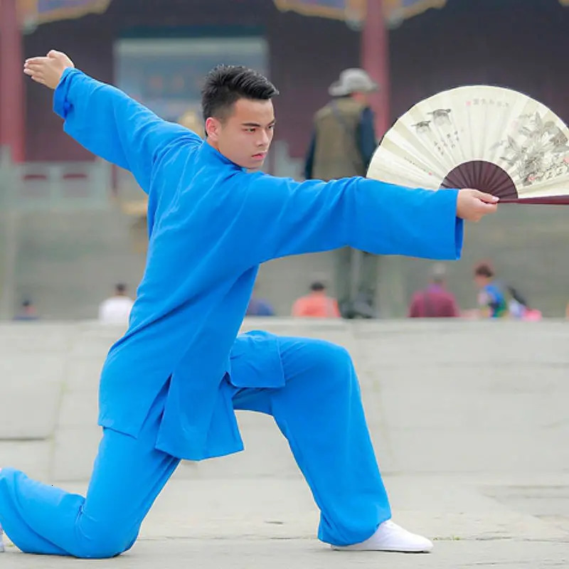 High Quality Cotton Linen Clothes Sets Men Women Tai Chi Suit Practice Clothing Martial Art Uniform Taoist Kung Fu Toppants 251022