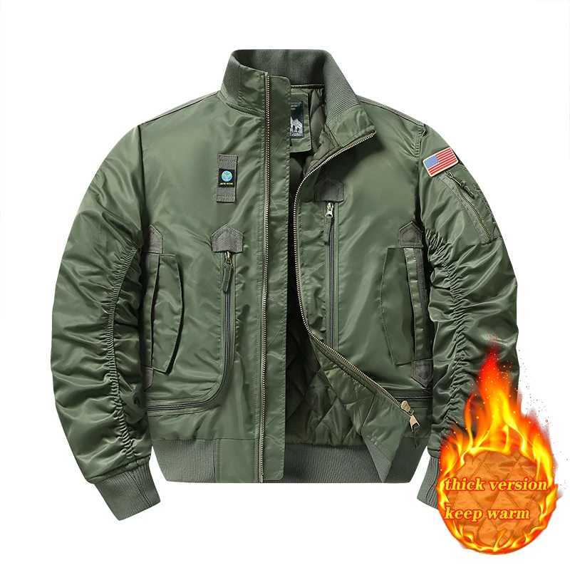 MA1 American pilot cotton jacket mens autumn and winter thick warm baseball jacket fashion jacket mens military fan jacket J251028