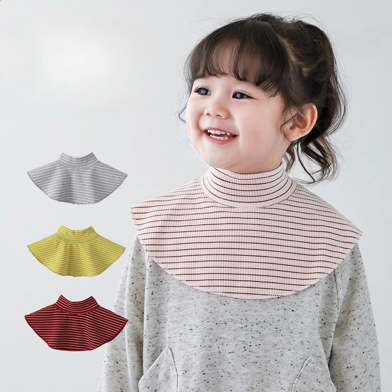 Toddlers Convertible Collar Neck Warmer Autumn Soft Cotton Windproof Fleece Lined Scarf INS Sporty Fashion Unisex Baby Scarf 251027