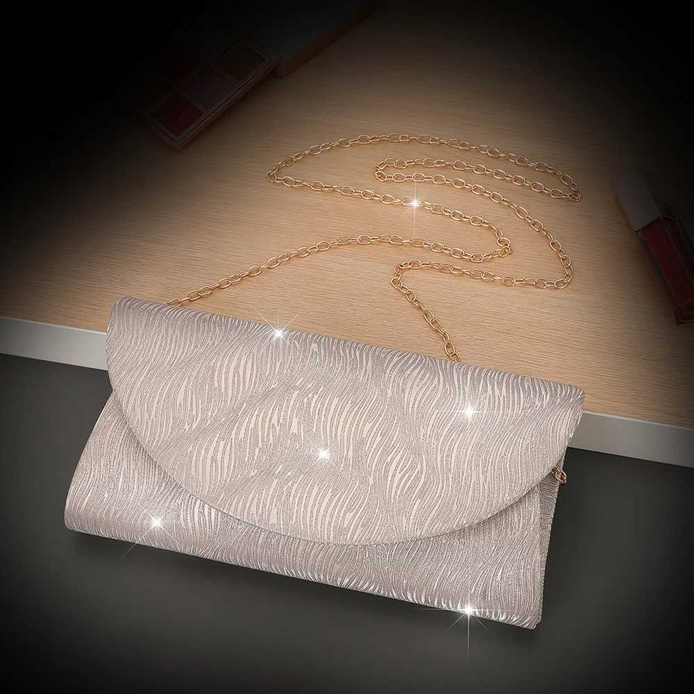 Fashion Women Evening Bag Classy Crossbody Single Shoulder Bags Velvet Envelope Handbag Wedding Dress Purses Party Clutch Bags H251027