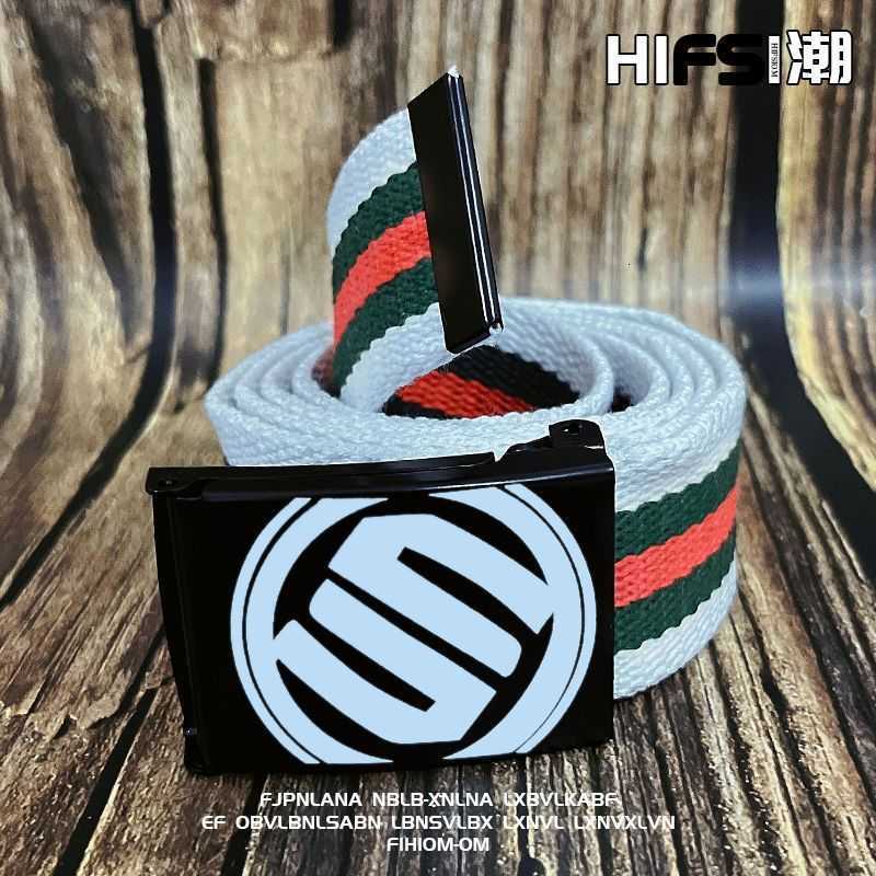 Student Korean-style trendy belts, men's trendy belts, canvas belts for boys, trendy belts for high school and junior high school students and te