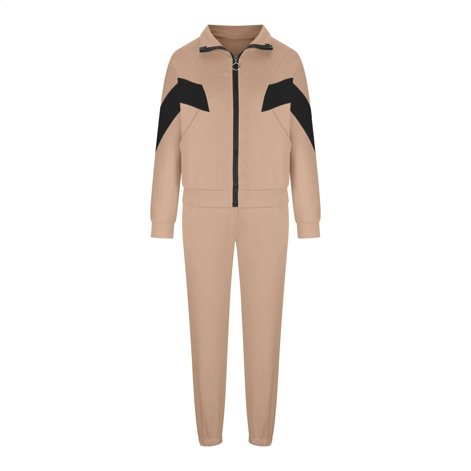 Two Piece Sets Women Y2k Pant Set Tracksuit Jogger Sweatshirts Autumn Winter Sports Elastic Waist Streetwear Pants Matching Sets 251027