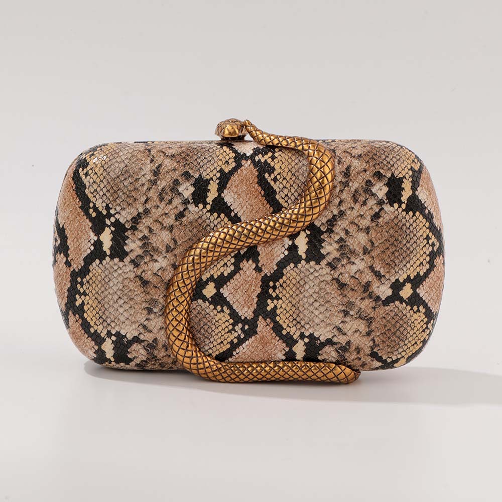 Hand Clutch Snake Shaped Design Fashion Crossbody Shoulder Bag for Western Evening Events women Gift - view 8