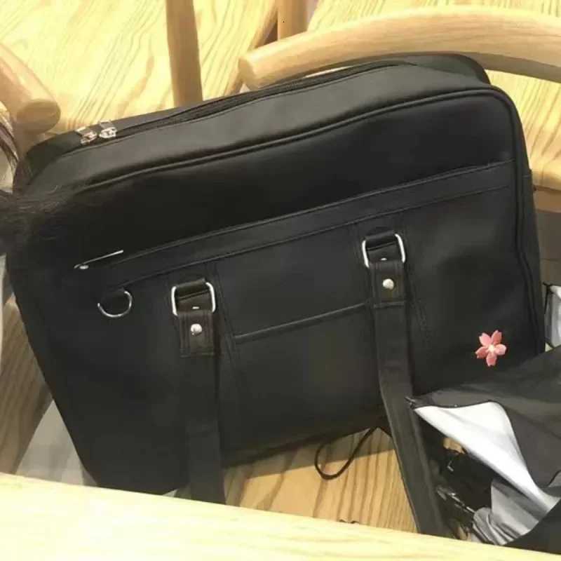 2025 New Women Japanese JK Uniform PU Bag Student Commuter School Bag Large Capacity One Shoulder Straddle Bags Handbag ToteBagW251028