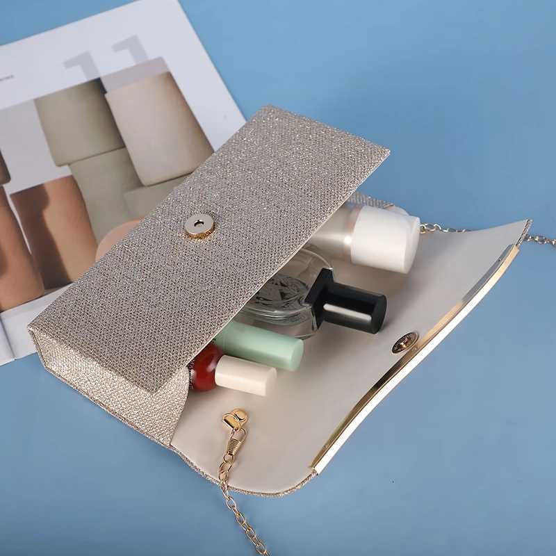 European and American dinner bags fashionable and shiny wedding bridesmaid bags banquet bags metal chain singleshoulder bags H251027