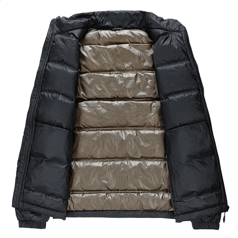 Men Winter Stand Collar Down Jacket Warm Windproof Coat Casual Lightweight Puffer Waterproof High Quality jacket Male 251027