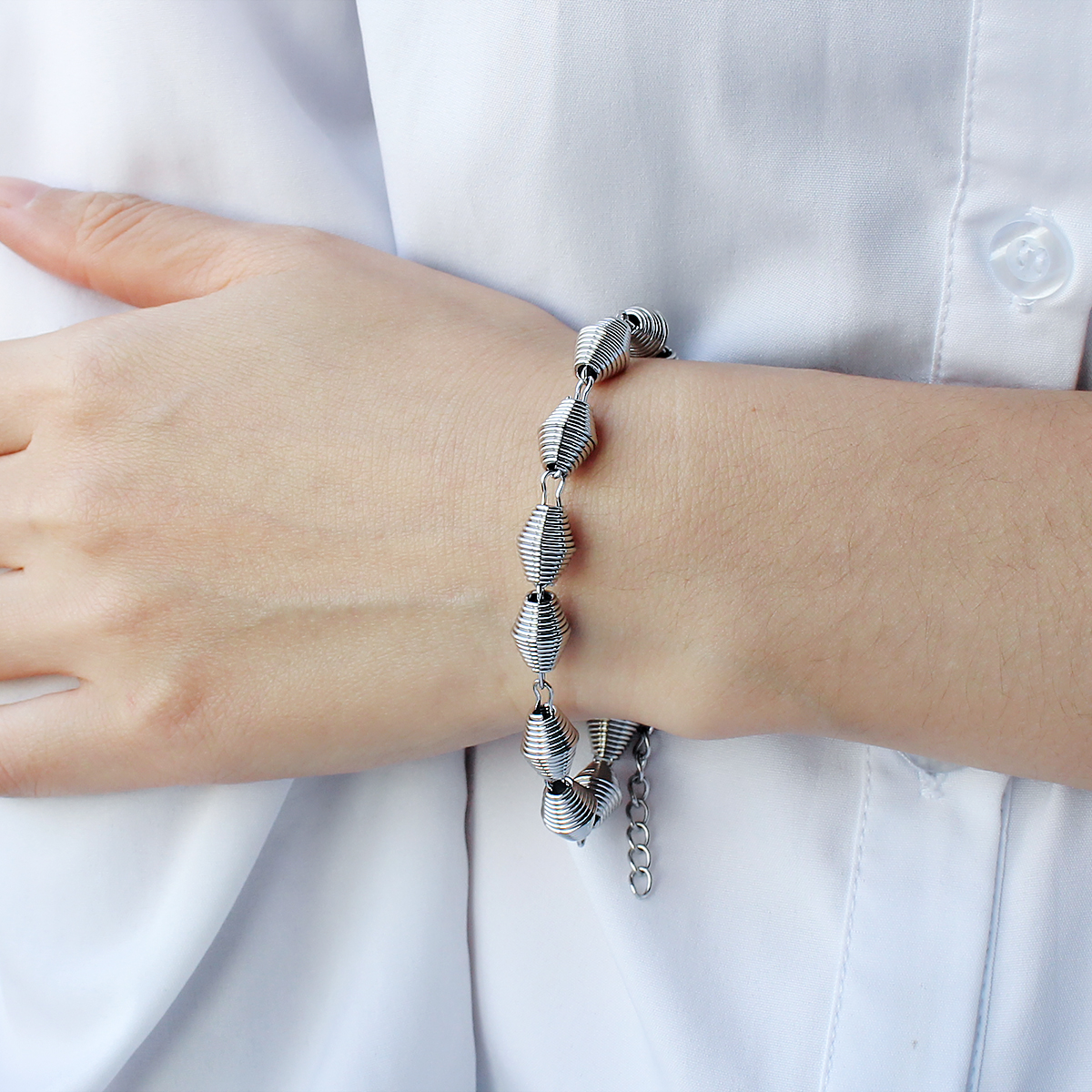 High Quality Stainless Steel Bracelet Jewelry Gold Threaded Chain 18k Gold Plated Adjustable Men Women Buckle Bracelet