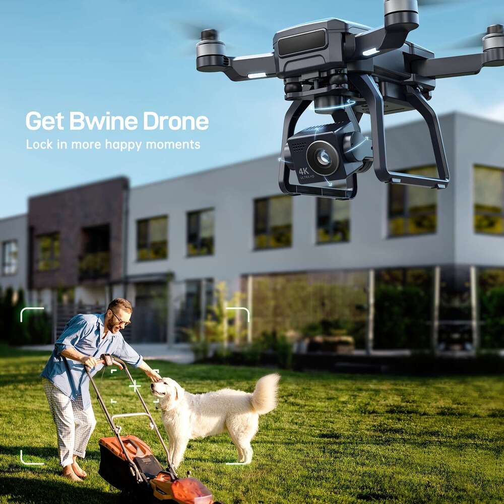 Bwine F7gb2 Drone 4K Professional, Three-Axis Gimbal, Six-Level Wind Resistance, 50 Minutes Flight Time, 9800Ft Transmission, GPS Tracking, Flying Aro