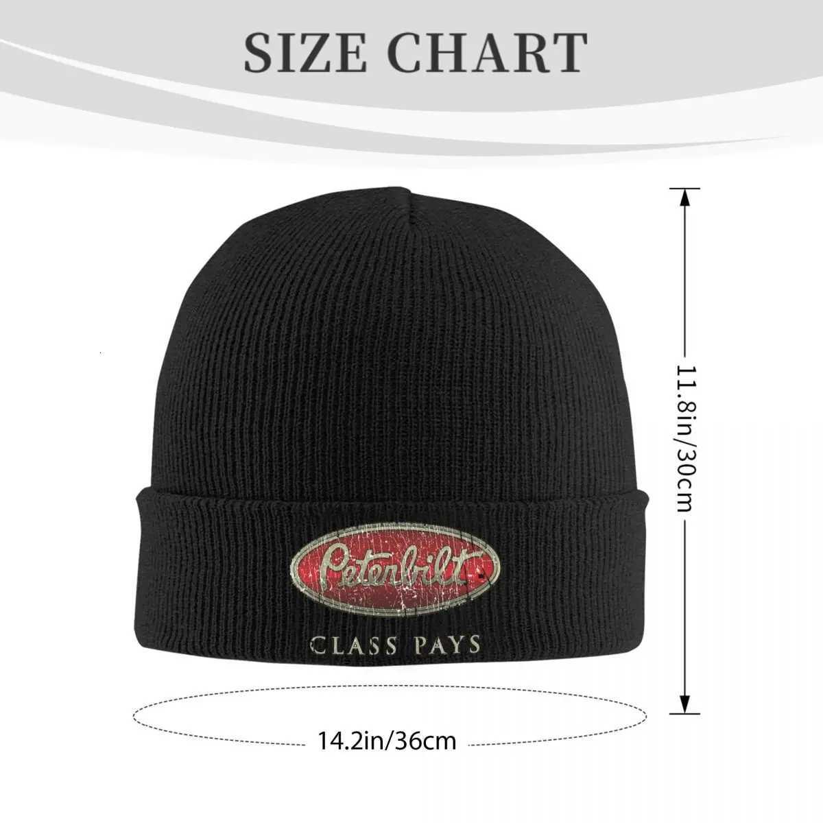 Peterbilt Class Pays 1939 Warm Knitted Cap Hip Hop Bonnet Hat Autumn Winter Outdoor Beanies Hats for Unisex Adt X251028