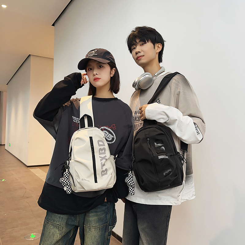 Versatile Unisex Lightweight Ins Style Casual Chest for Outdoor Travel with Unique Design Crossbody Shoulder Bag