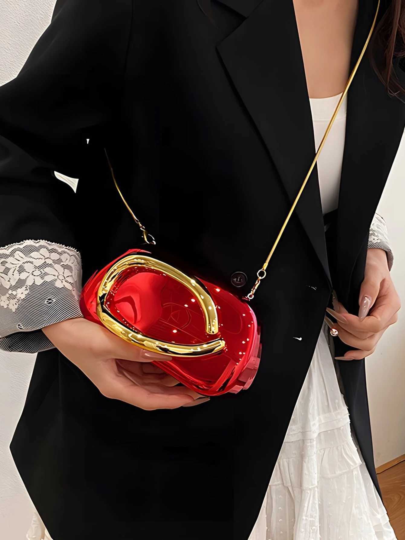 Fashion Elegant Metal Closure Box Shaped Crossbody Bags Women Evening Bags Wedding Mini Ladies Wallet Party Cute Purse ClutchBag H251027