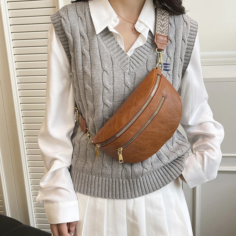 Fashion Simple Waist Bag Fanny Pack Woman Chest Pack Belt Bag phone Purse Leisure Ladies Shoulder Crossbody Bags 251023