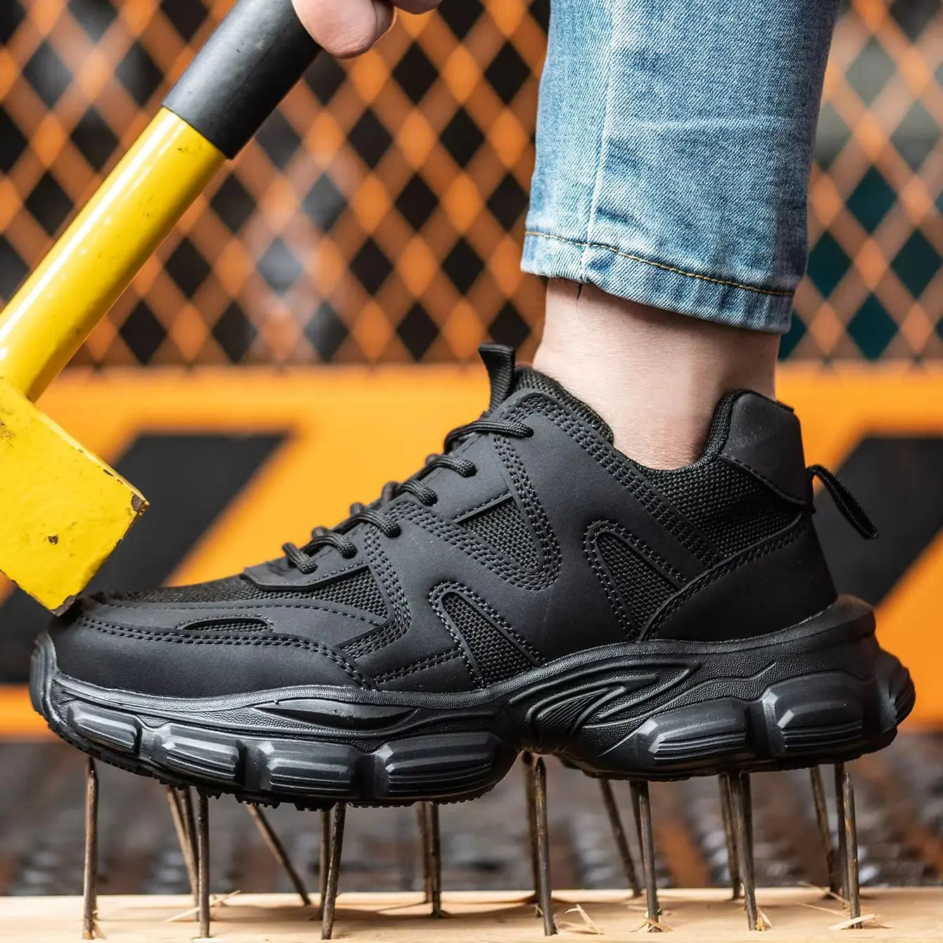 Women Safety Shoes Antismash Antipuncture Work Shoes Breathable Lightweight Work Sneakers Indestructible Women Shoes Boots 251023