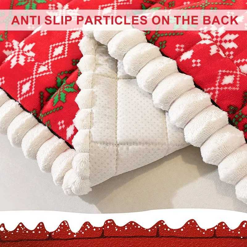 New Christmas Style Sofa Mat Cover Thicken Plush Sofas Towel Winter Nonslip Bay Window Cushion Tatami Mat for Living Room C251028