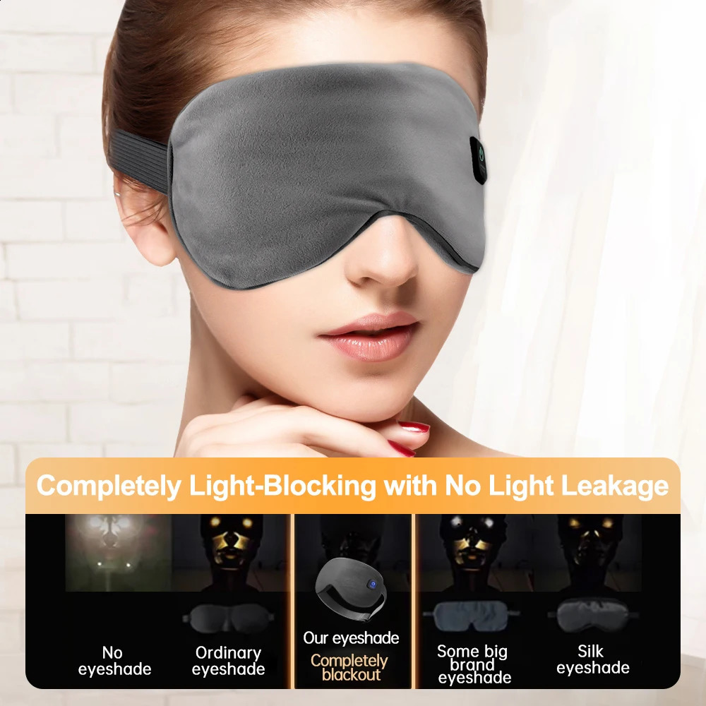 Rechargeable Heated Eye Mask For Dry Eyes Fatigue Relief Anti Dark Circles 3Speed Heating Eye Massager Sleep Eye Mask Blindfold 251027