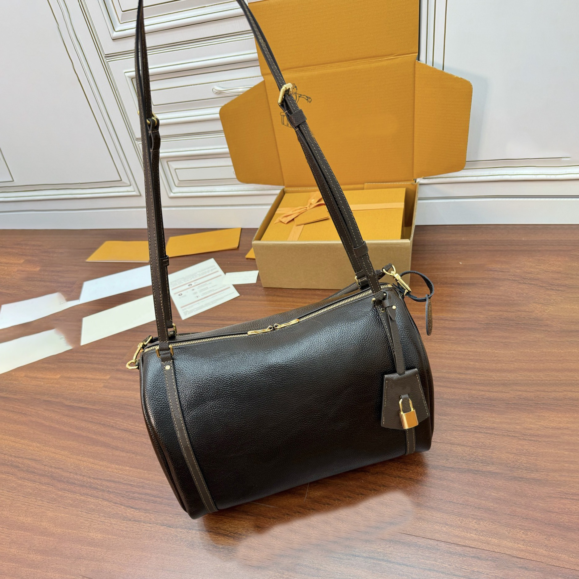 Designer bag Luxury express bag Shoulder Bags Designer Women Old Flower Leather Crossbody Luxury Brand Embossed Tote Purse Brown Flower Handbag purseS 05.