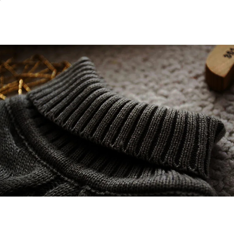 childrens Sweater Autumn Winter Boy Girl Knitted Bottoming Turtleneck Shirts Teenager Solid High Collar Pullover Sweater 26Y 251027