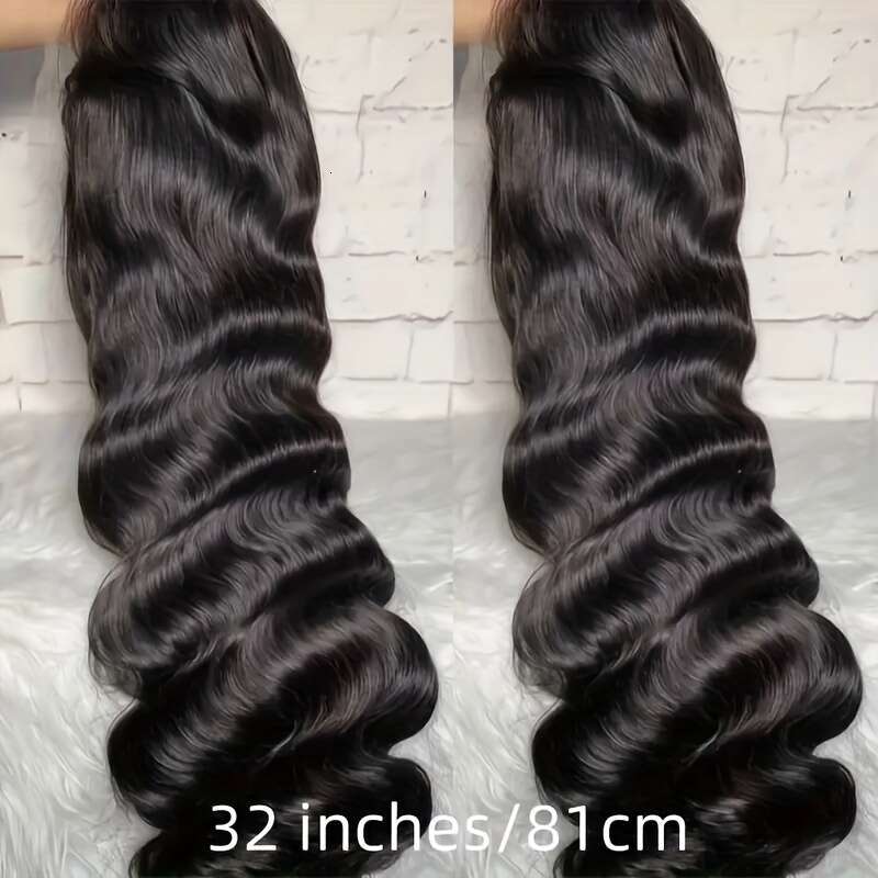 Glueless 180 Density 4X4 Body Wave Front Pre Plucked With Baby Human Hair For Women 12A HD Transparent Lace Frontal Wigs Natural Black