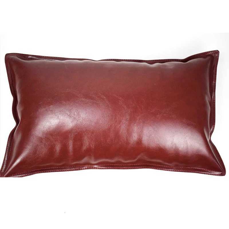 Pillow Case Light Luxury PU Leather Cushion Cover Sofa Chair Car Throw Cover 30x5045x4550x5040x65cm Home Decor Pouf case C251028