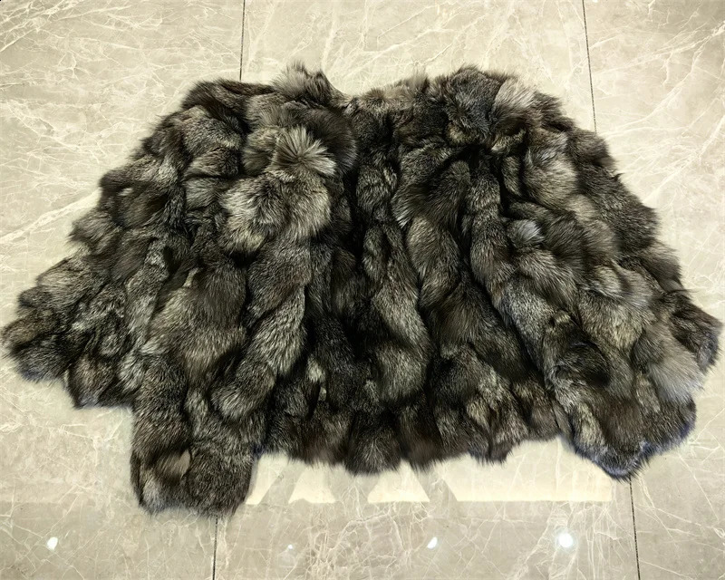 Fox Fur Coat Winter Women Natural Red Fox Fur Jacket Female Fashion Warm Thick Style 100 Fox Fur Overcoat 251027