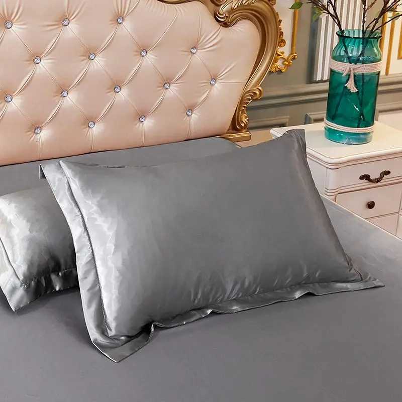 Pillow Case Natural Mulberry Silk case High Quty Envelope Case Solid Color Case Cover Bedding Cover 48x74cm C251028