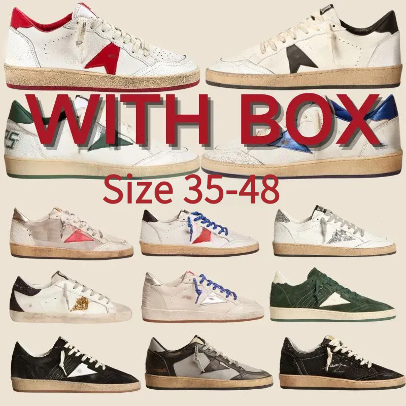 Golden Goods Designer Brand Men Women sneakers Ball Star Shoes Dirty shoes Classic Casual star shoes old school Italy Sneakers do-old With Box Size 35-48
