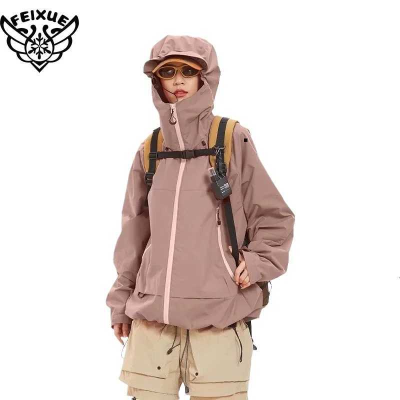 New Men Waterproof Hiking Jacket Women Windproof Sports Coat High Quality Hooded Jacket Outdoor Ride Climbing Running Jacket X2510281