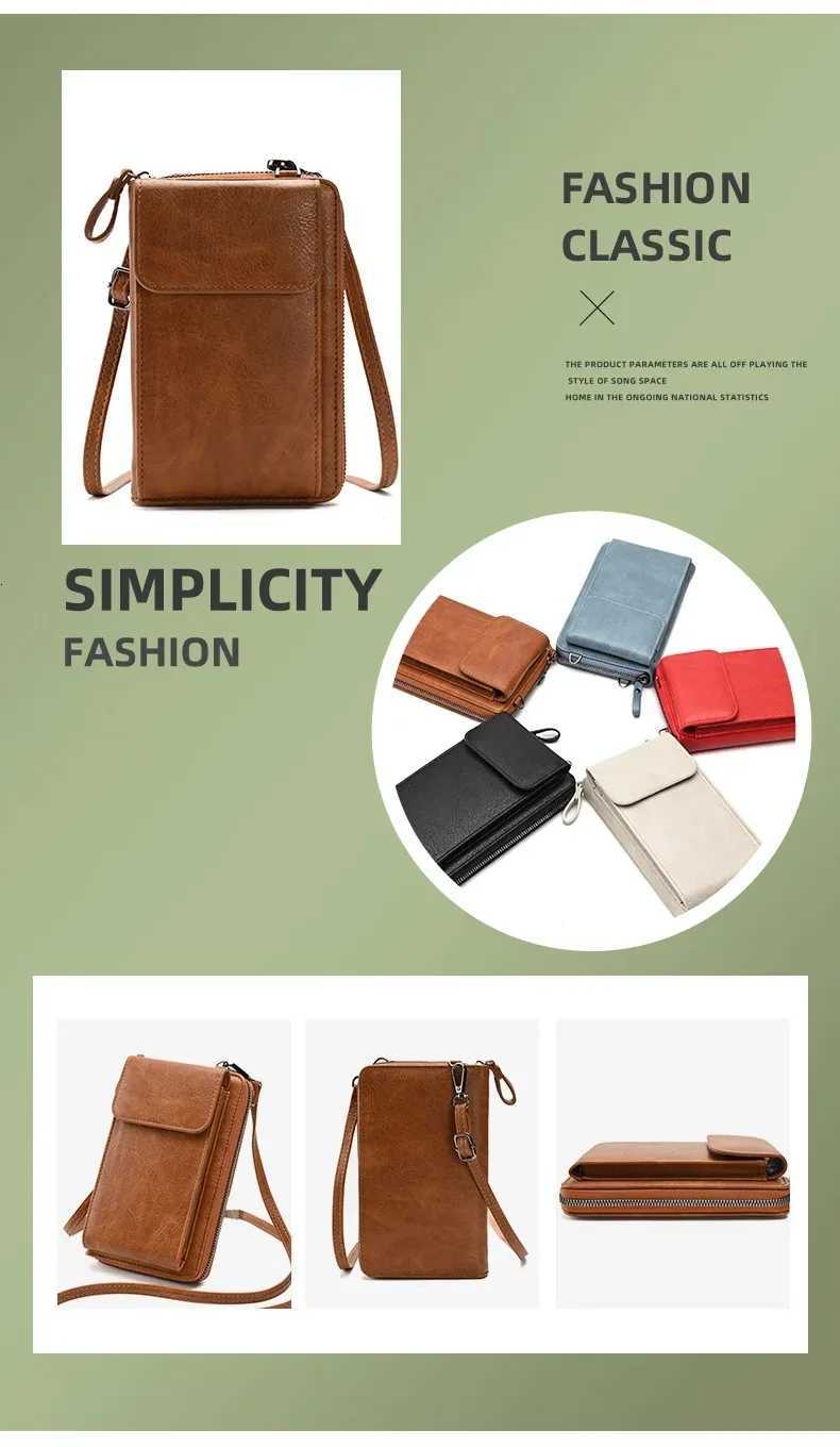 2025 New Ladies Crossbody Small Shoulder Bag Street Multifunctional Mobile Phone Wallet Handbag PUW251028