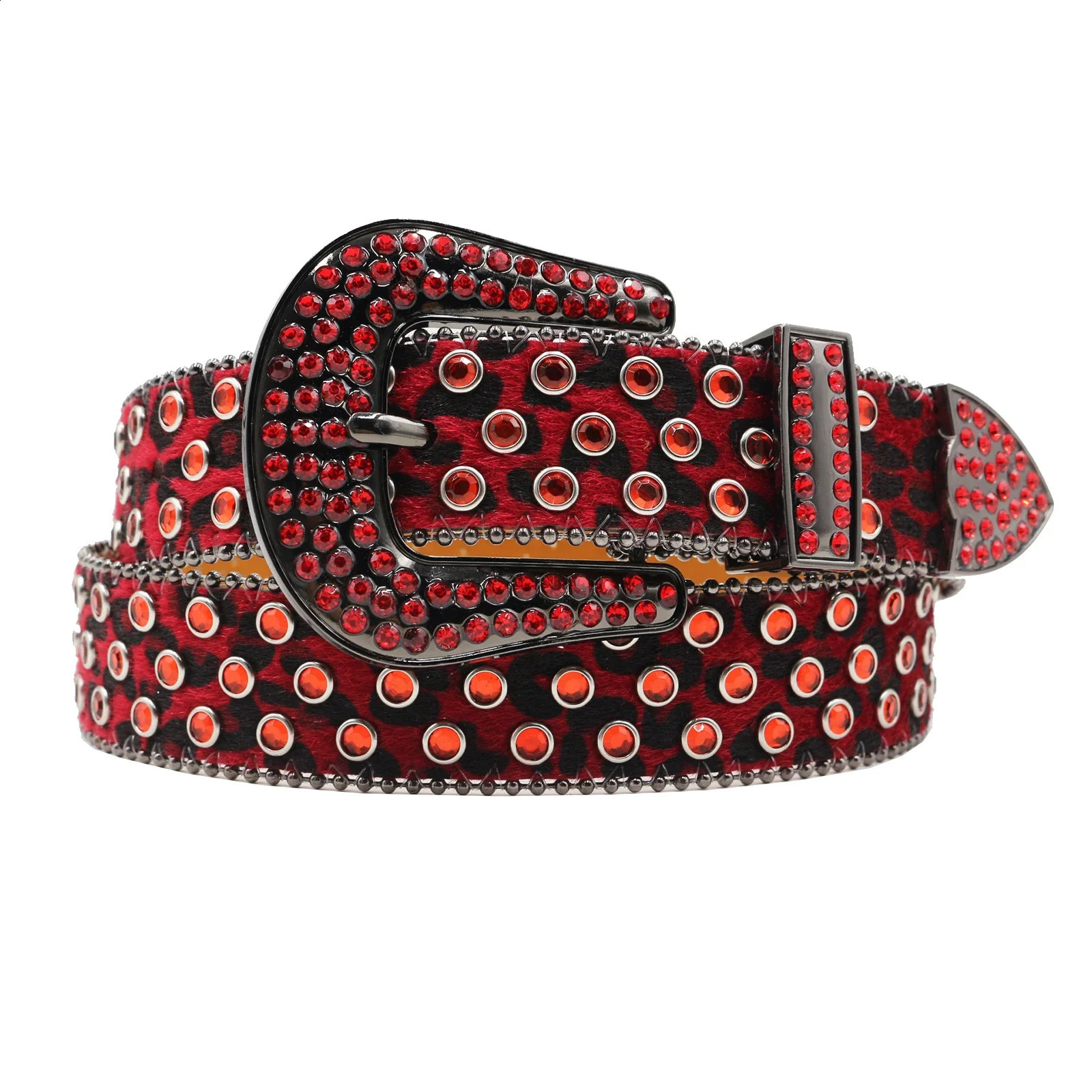 Rhinestone Belts Studded Skull Lether Belts for Women er Strap For Jeans Suppliers White Black 251027