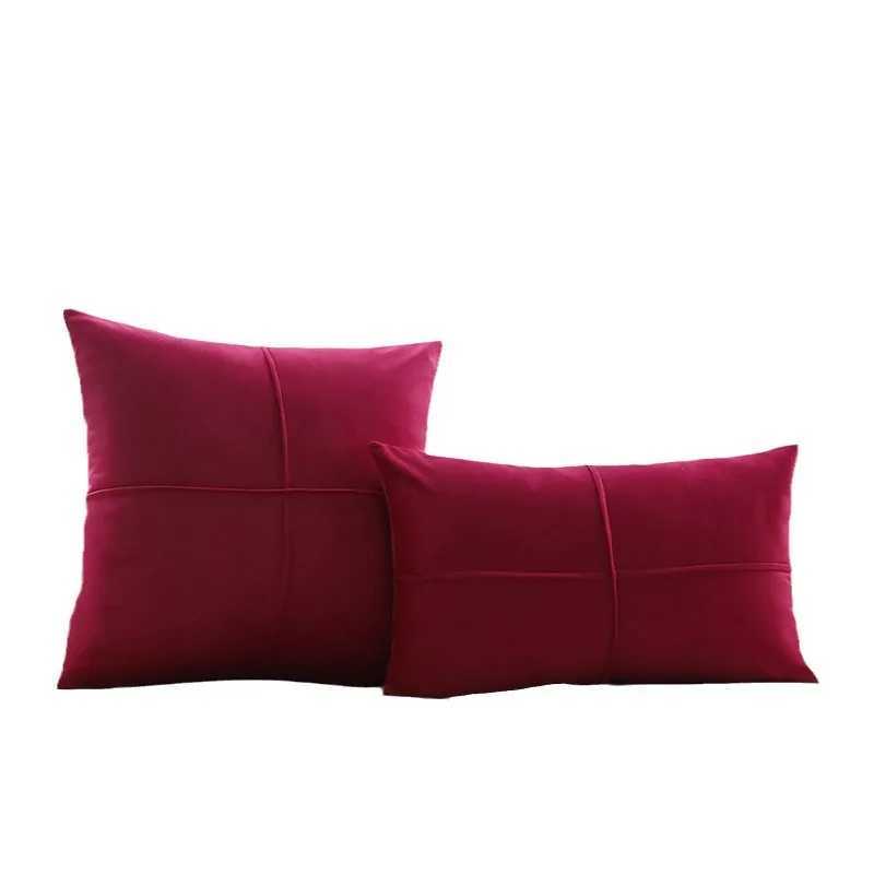 Pillow Case Cross Pattern case Living Room Sofa Cushion Cover Light Luxury Velvet Bedroom Bed Cushion Cover Backrests C251028