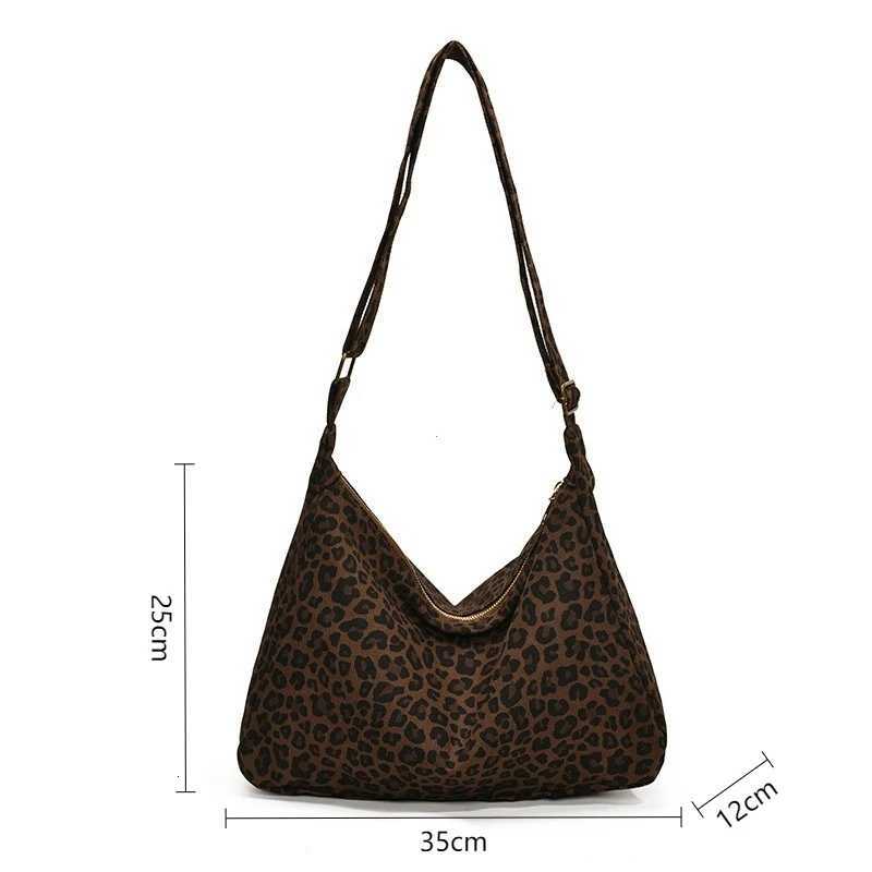 Trendy Leopard Print Womens Tote Bag Lightweight Highcapacity Shoulder Bag Adjustable Shoulder Strap Crossbody Bag For DailyW251028