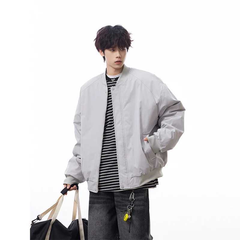 Latest Baseball Collar Down Mens Winter Loose Cotton Jacket with Thick Velvet Soft Warm and Comfortable Versatile Cotton Jacket J251028