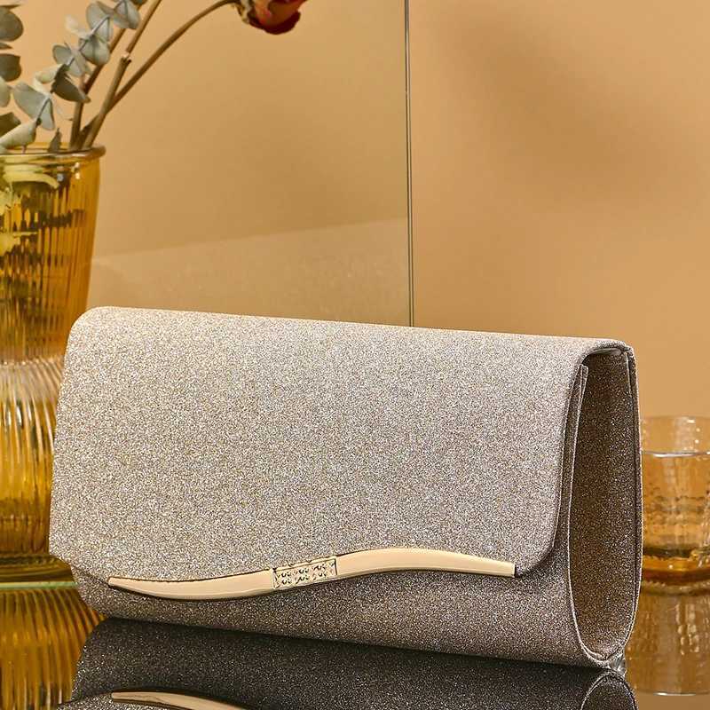 Ladies light dress bag evening clutch bag party evening dress bag metal chain crossbody bag H251027