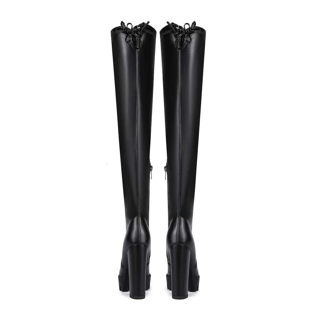 Thick And Stretchy Skinny Knee High Boots